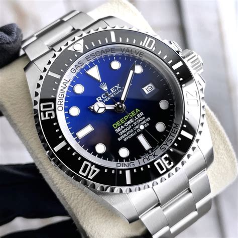 rolex deep sea dark blue|rolex sea dweller deepsea price.